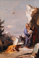 The Flight into Egypt, ca. 1767-70. Creator: Giovanni Battista Tiepolo.