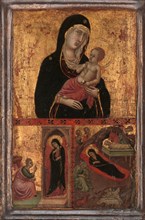 Madonna and Child with the Annunciation and the Nativity, ca. 1310-15. Creator: Goodhart Master.