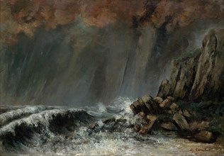Marine: The Waterspout, 1870. Creator: Gustave Courbet.