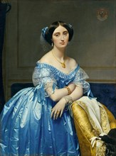 Joséphine-Éléonore-Marie-Pauline de Galard de Brassac de Béarn, Princesse de Broglie, 1851-53. Creator: Jean-Auguste-Dominique Ingres.
