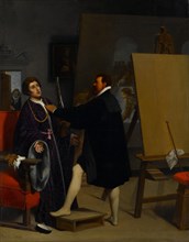 Aretino in the Studio of Tintoretto, 1848. Creator: Jean-Auguste-Dominique Ingres.