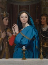 The Virgin Adoring the Host, 1852. Creator: Jean-Auguste-Dominique Ingres.