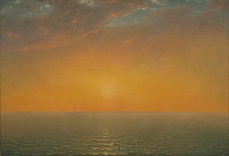 Sunset on the Sea, 1872. Creator: John Frederick Kensett.