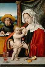 The Holy Family, possibly 1527-33. Creator: Workshop of Joos van Cleve (Netherlandish, Cleve ca. 1485-1540/41 Antwerp).