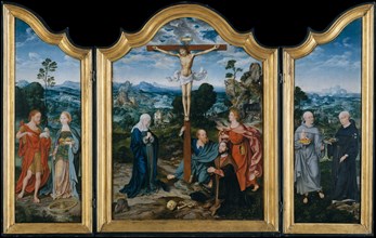 The Crucifixion with Saints and a Donor, ca. 1520. Creator: Joos van Cleve.