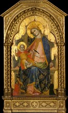 Madonna and Child Enthroned with Two Donors, ca. 1360-65. Creator: Lorenzo Veneziano.