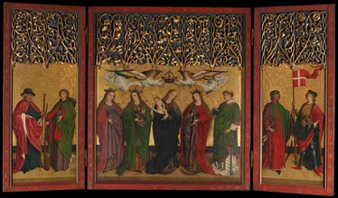 The Burg Weiler Altar Triptych (Altarpiece with the Virgin and Child and Saints), ca. 1470. Creator: Master of the Burg Weiler Altar.