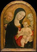 Madonna and Child with Saints Francis and Catherine of Siena, about 1476-80. Creator: Matteo di Giovanni.