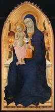 Madonna and Child Enthroned with Two Cherubim, 1435-40. Creator: Master of the Osservanza Triptych.