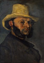 Gustave Boyer (b. 1840) in a Straw Hat, 1870-71. Creator: Paul Cezanne.