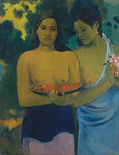 Two Tahitian Women, 1899. Creator: Paul Gauguin.