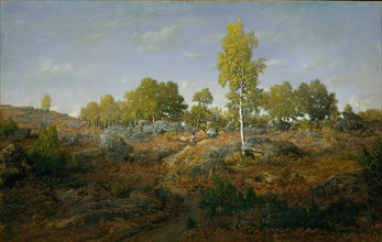 A Path among the Rocks, probably 1861. Creator: Theodore Rousseau.