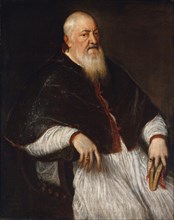 Filippo Archinto (born about 1500, died 1558), Archbishop of Milan, mid-1550s. Creator: Titian.