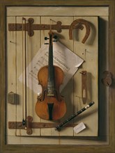 Still Life?Violin and Music, 1888. Creator: William Michael Harnett.