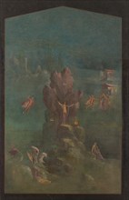 Wall painting: Perseus and Andromeda in landscape, from the imperial villa..., 1st century B.C. Creator: Unknown.