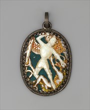 Pendant Medallion with Michael Slaying the Dragon, ca. 1470-80. Creator: Unknown.