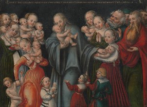 Christ Blessing the Children, ca. 1545-50. Creator: Lucas Cranach the Younger.