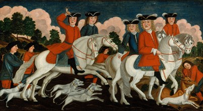 The Hunting Party?New Jersey, ca. 1750. Creator: Unknown.