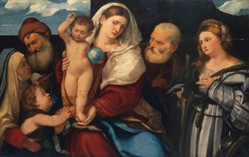 Madonna and Child with Saints. Creator: Bonifacio de' Pitati.
