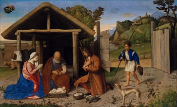 The Adoration of the Shepherds, probably after 1520. Creator: Vincenzo Di Biagio Catena.