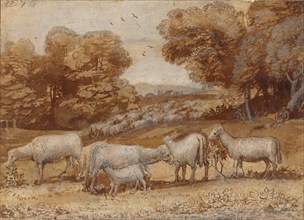 Landscape with Sheep, ca. 1648. Creator: Claude Lorrain.