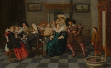 A Banquet, 1628. Creator: Dirck Hals.