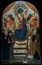 Madonna and Child Enthroned with Saints and Angels. Creator: Francesco Botticini.