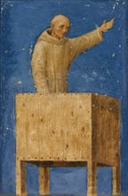 Saint Bernardino Preaching from a Pulpit, ca. 1470-75. Creator: Francesco di Giorgio Martini.