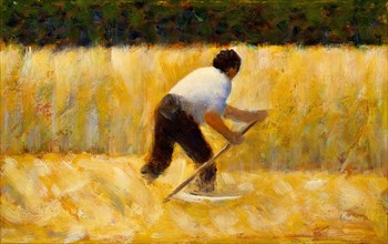 The Mower, 1881-82. Creator: Georges-Pierre Seurat.