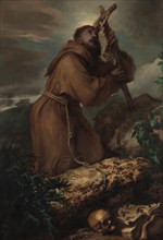 Saint Francis in Ecstasy, ca. 1650. Creator: Giovanni Benedetto Castiglione.
