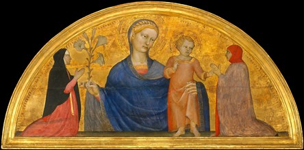 Madonna and Child with Donors, ca. 1365. Creator: Giovanni da Milano.