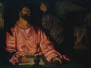 Saint Matthew and the Angel. Creator: Giovanni Girolamo Savoldo.