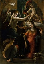 The Annunciation. Creator: Girolamo Mazzola Bedoli.