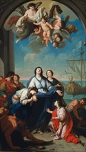 The Departure of Saints Paula and Eustochium for the Holy Land. Creator: Giuseppe Bottani.