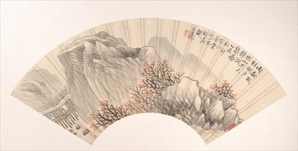 Landscape, dated 1885. Creator: Hu Yuan.