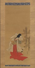 Courtesan-Dancer (Shirabyoshi) for the New Year, 1764-88. Creator: Isoda Koryusai.