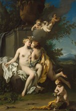 Flora and Zephyr, 1730s. Creator: Jacopo Amigoni.