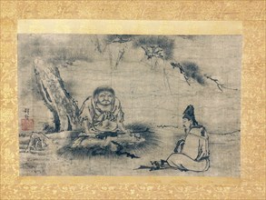 Zen Encounter (Niaoke Daolin and Bai Juyi), 16th century. Creator: Kenko Shokei.