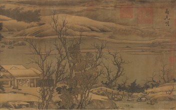 Streams and Mountains Under Fresh Snow, ca. late 12th century. Creators: Liu Songnian, Gao Keming.