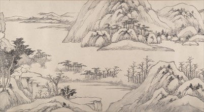 River Landscape in Autumn, dated 1661. Creator: Luo Mu.