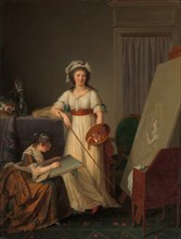 The Interior of an Atelier of a Woman Painter, 1789. Creator: Marie Victoire Lemoine.