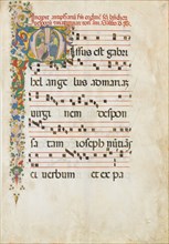 Manuscript Leaf with Saint John the Evangelist and Saint John the Baptist..., second half 15th cent. Creator: Master of the Riccardiana Lactantius.