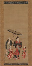 Courtesan on Parade, late 1730s-early 1740s. Creator: Miyagawa Issho.