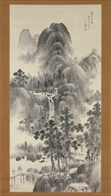 Mountain Stream on a Summer Day, 19th century. Creator: Nakabayashi Chikuto.