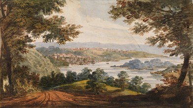 Washington and Georgetown from the Alexandria Road, 1811-ca. 1813. Creator: Pavel Petrovic Svin'in.