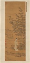 Lady in a Bamboo Grove. Creator: Qiu Ying.
