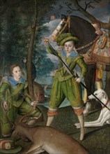 Henry Frederick (1594-1612), Prince of Wales, with Sir John Harington (1592-1614)..., 1603. Creator: Robert Peake I.