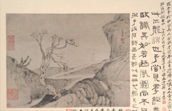 Landscape with Figure, ca. 1678. Creator: Shitao.