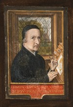 Self-portrait, 1558. Creator: Simon Bening.
