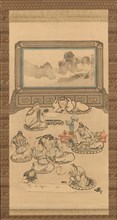 The Eight Immortals of the Wine Cup, 1828. Creator: Tani Buncho.